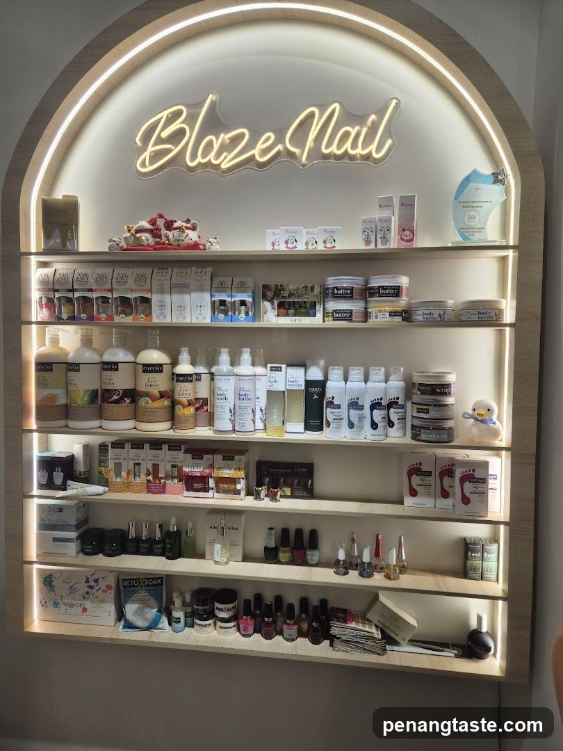 Nail Salon Product Display