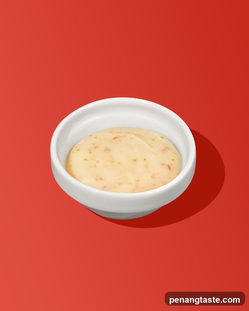 Sauce in a bowl