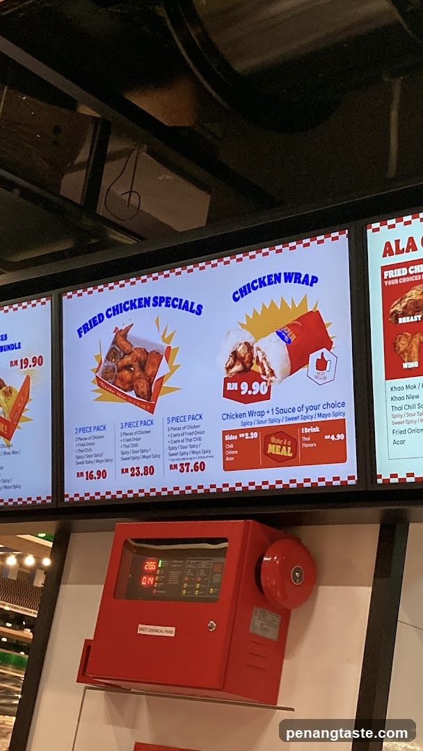 Fried Chicken Specials Menu Board