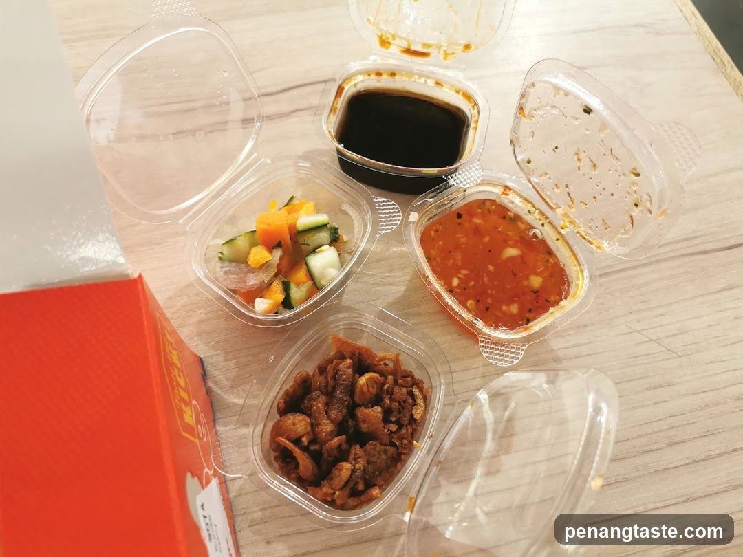 Food containers on table