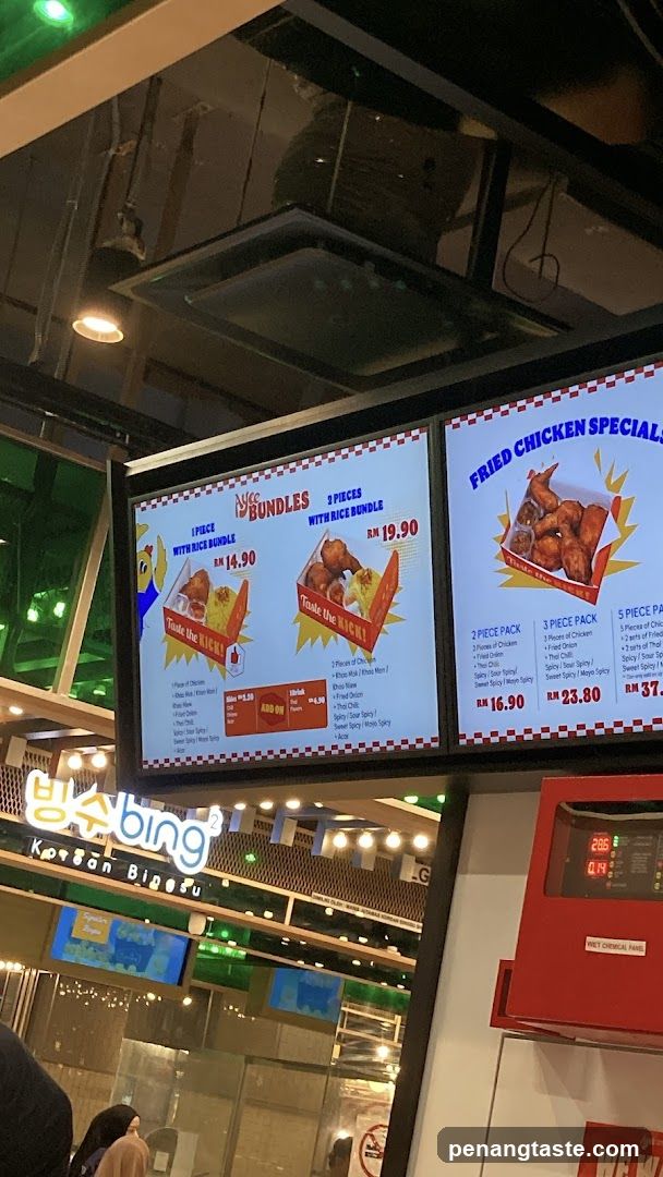 Fried Chicken Menu Board