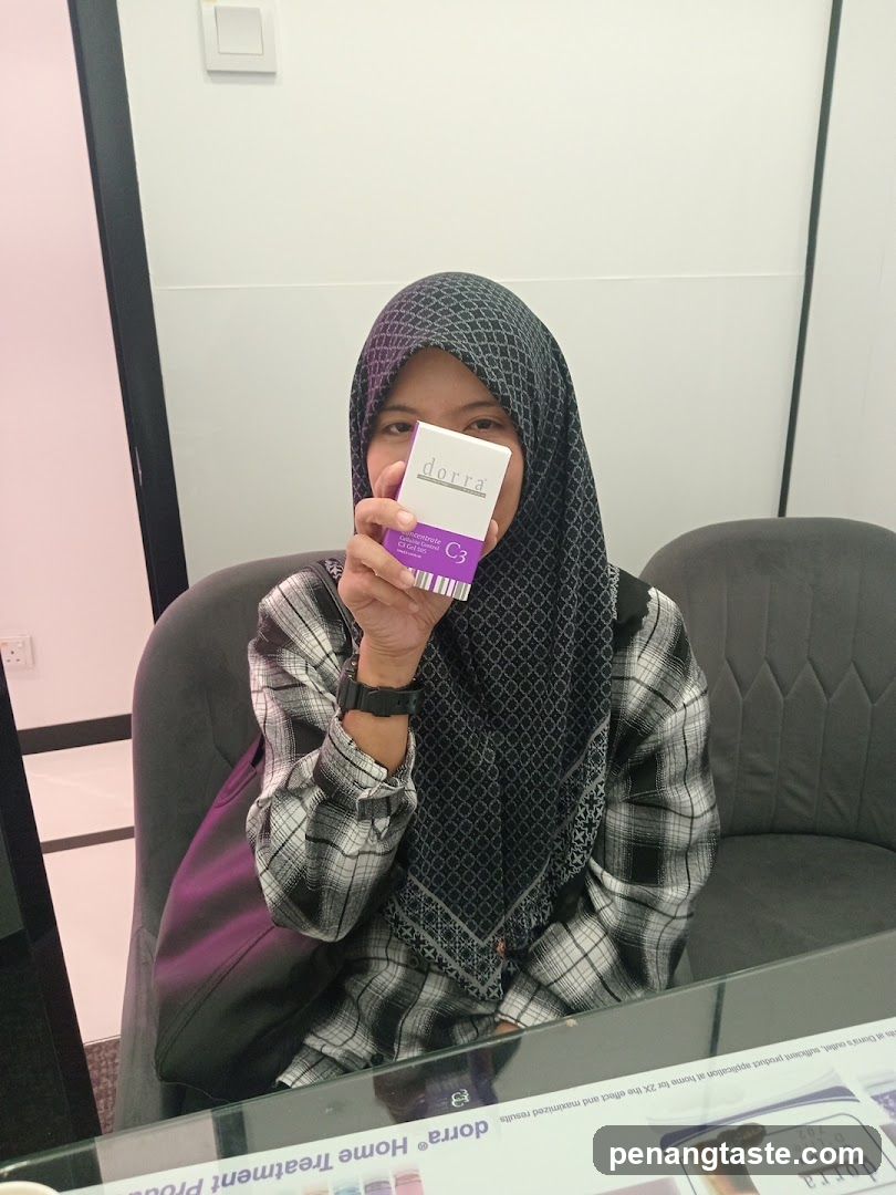 Person holding product in interior setting