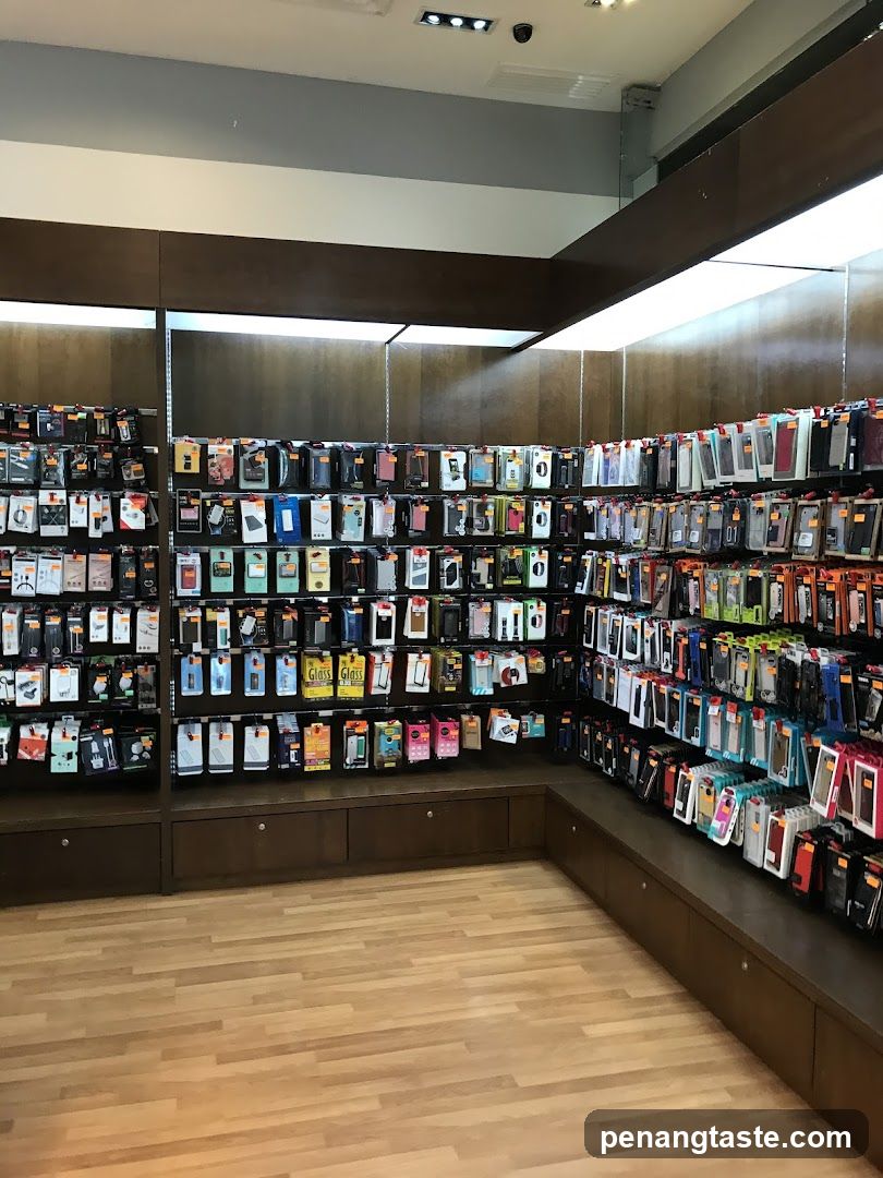 Store Interior with Phone Accessories