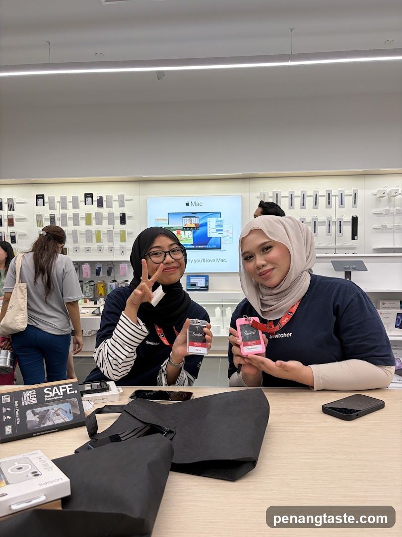 Store Interior with Staff and Products