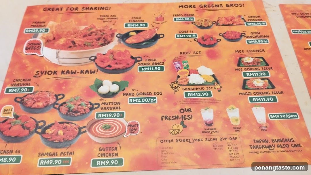 Indonesian Hot Pot Menu