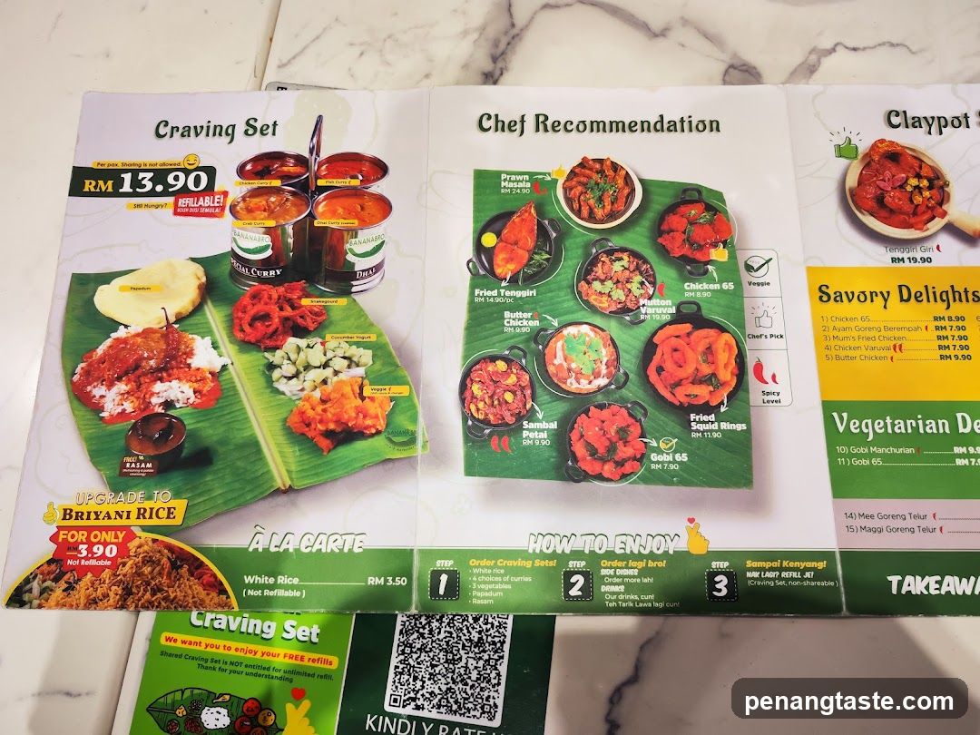 Restaurant Menu Display