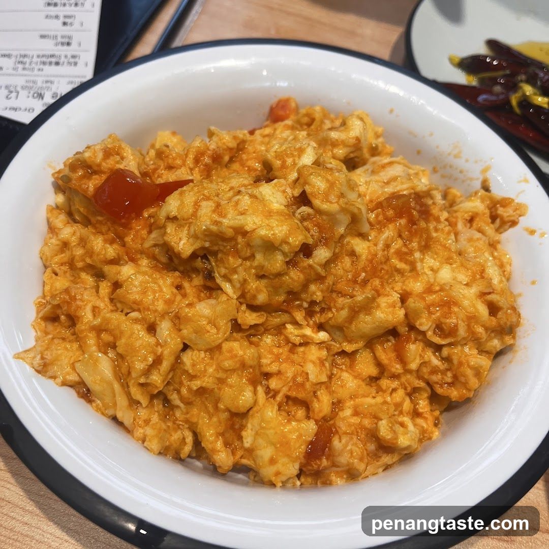 Spicy Scrambled Eggs Dish