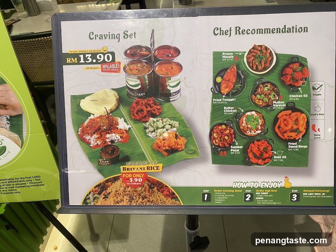 Craving Set & Chef Recommendation Menu Board