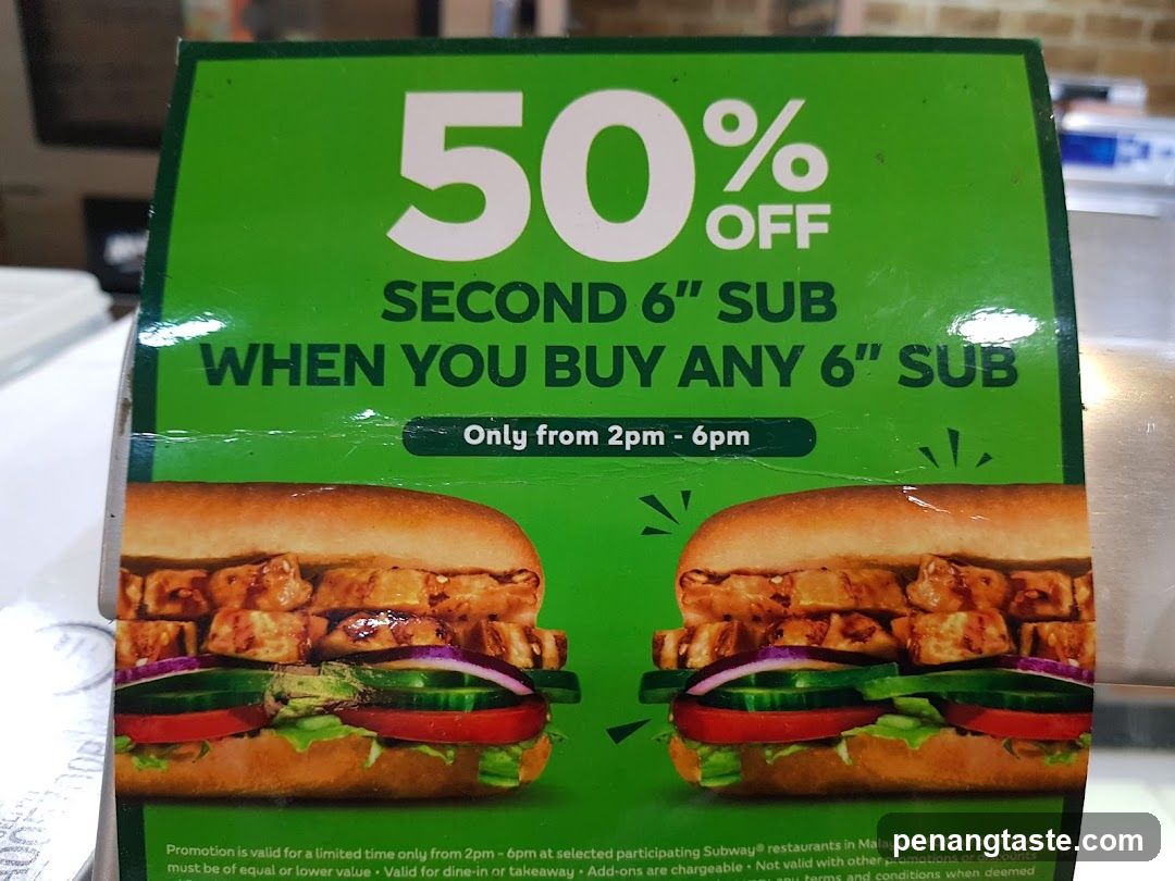 Subway Promotion Flyer