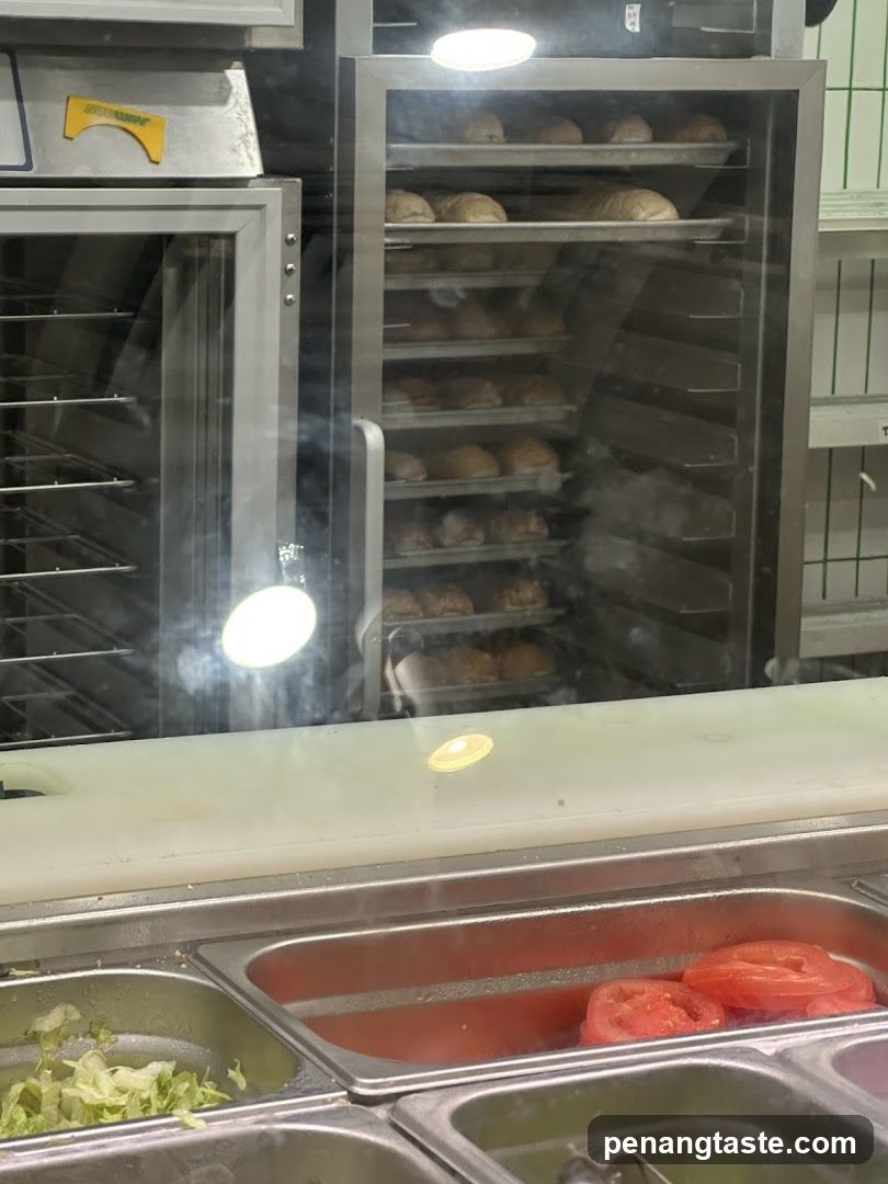 Food Service Counter with Baking Equipment