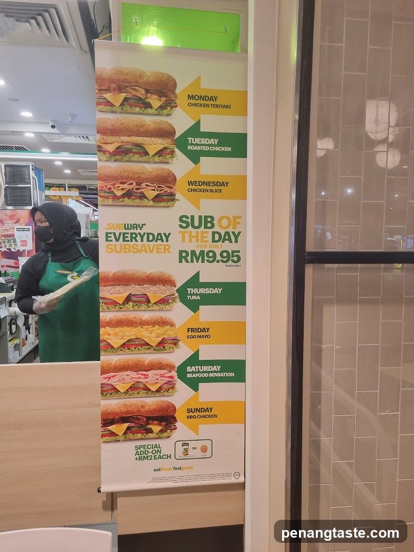 Subway Sub of the Day Poster