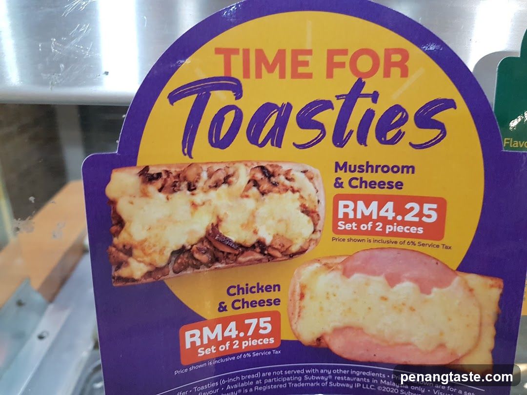 Toasties Menu Display