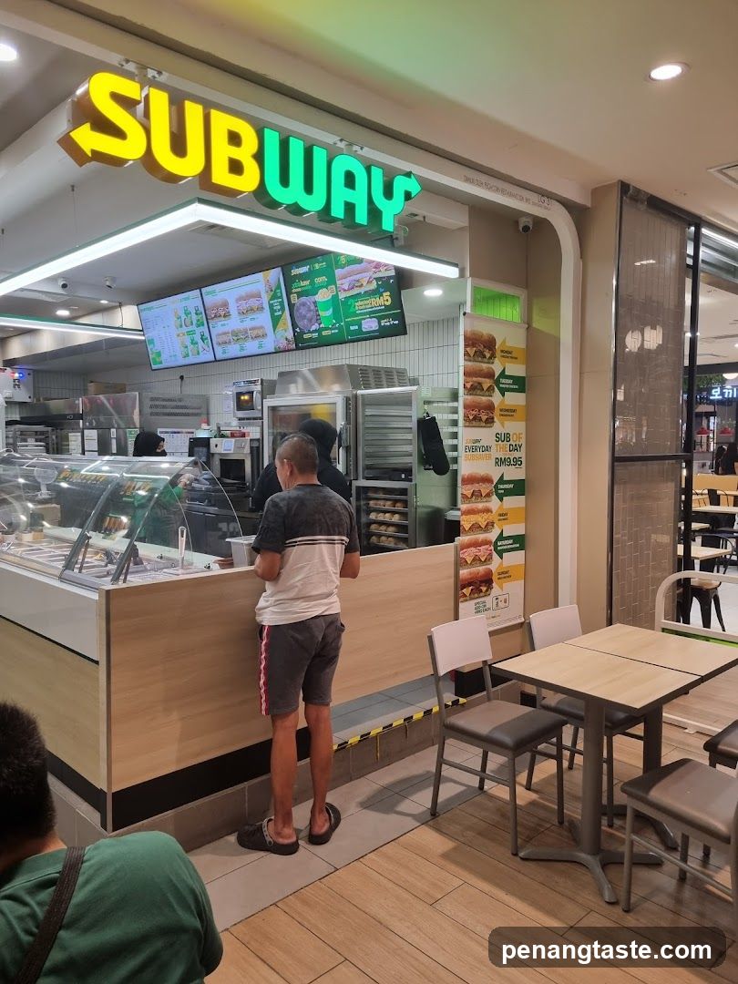 Subway Restaurant Interior