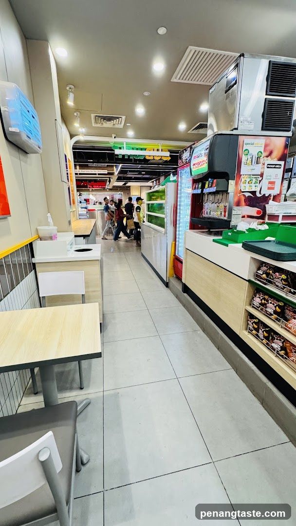 Interior of a convenience store or cafe