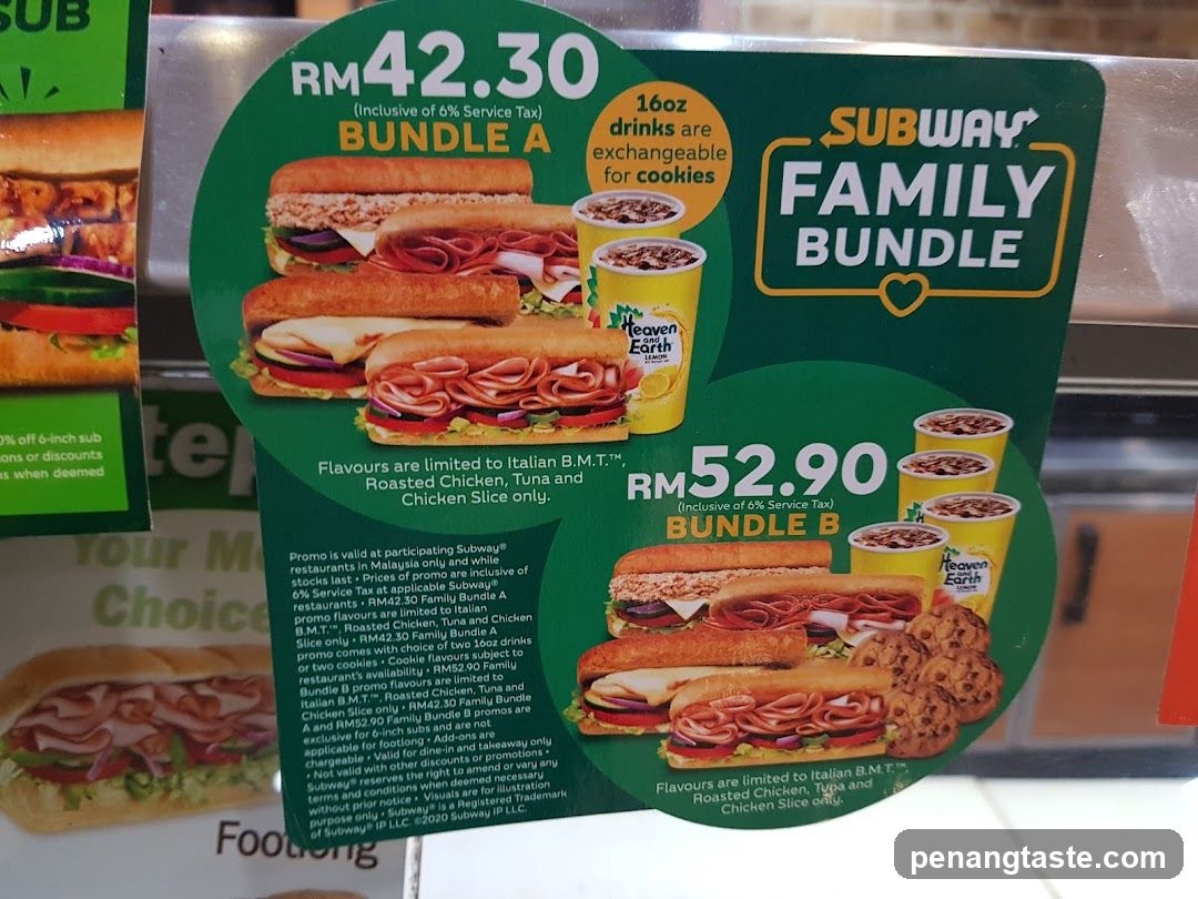 Subway Family Bundle Promotions