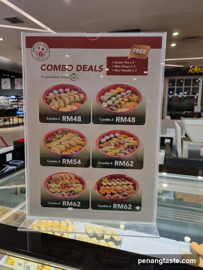 Combo Deals Menu Board