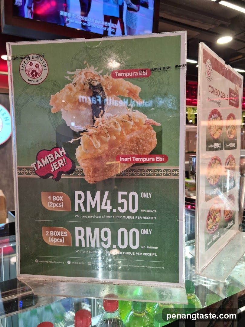 Tempura Ebi Promotion Sign