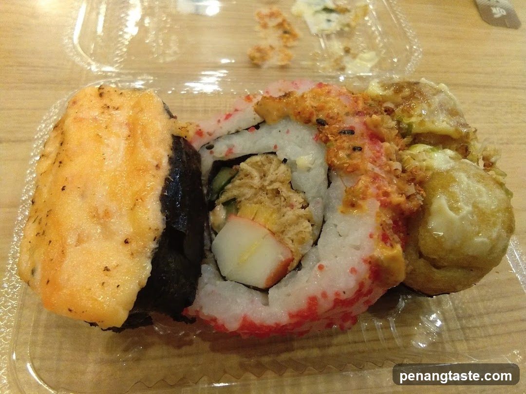 Sushi Roll and Tamago in Container