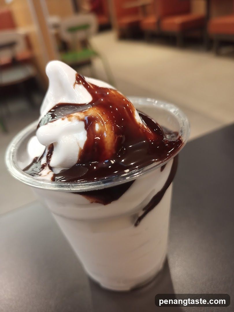 Chocolate Milkshake with Whipped Cream and Syrup