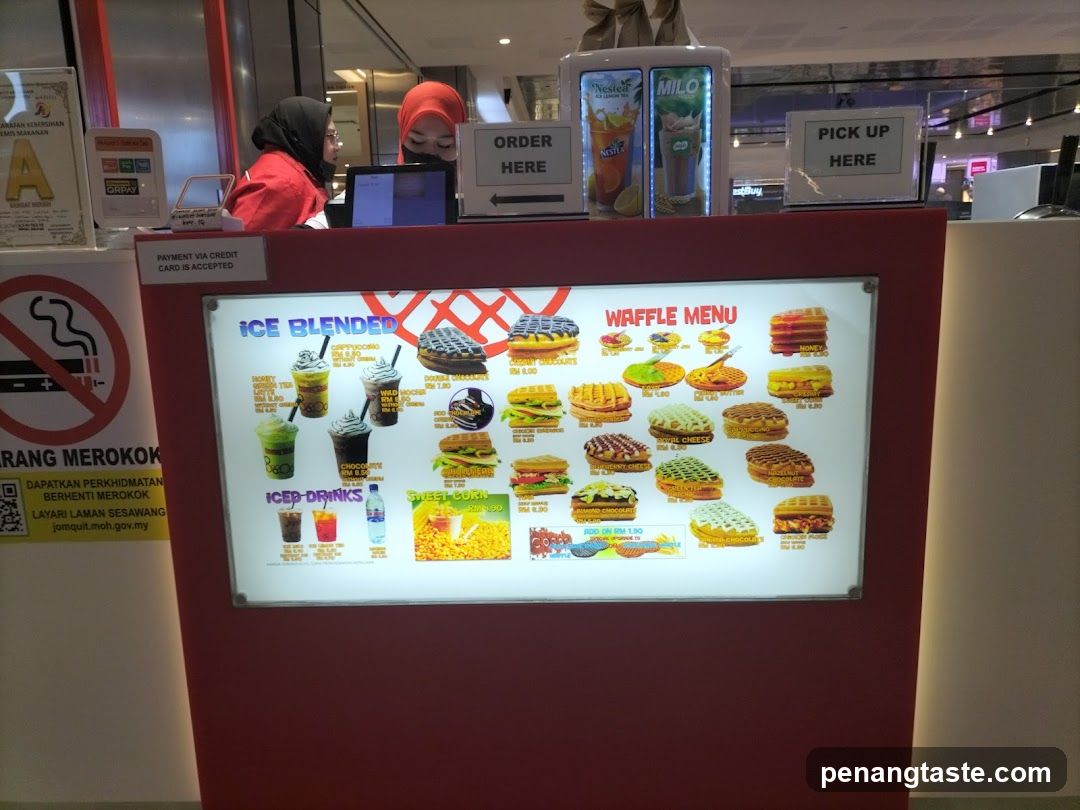 Food Counter with Menu Display