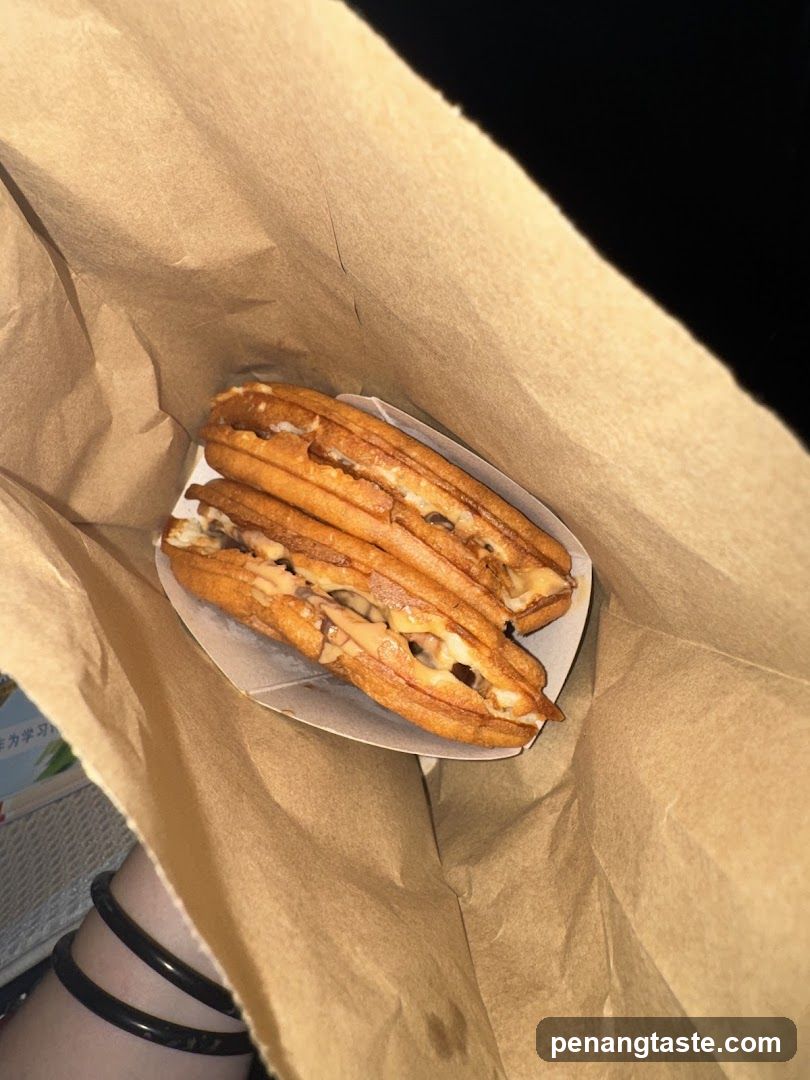 Churro Sandwich in Paper Bag