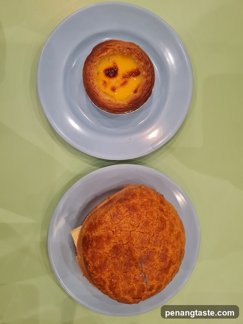 Egg Tart and Croissant