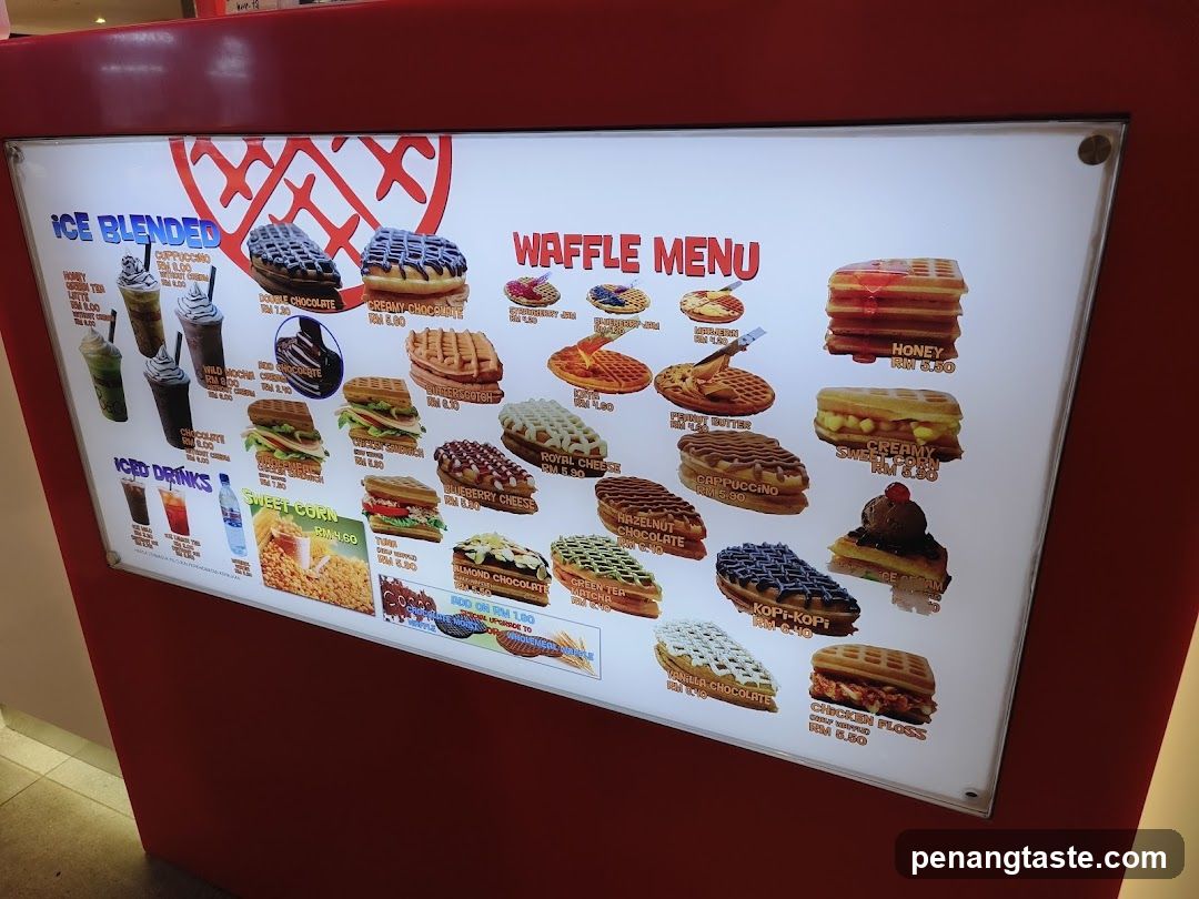 Waffle Menu Board