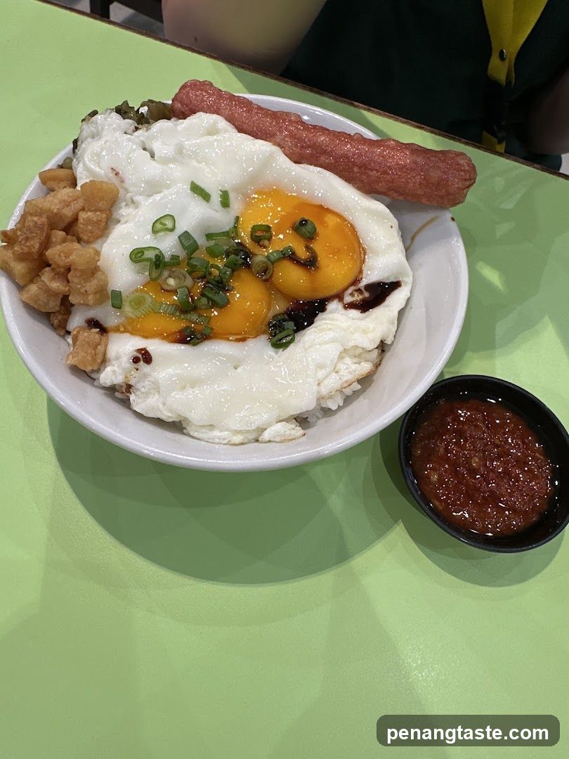Fried Rice Bowl with Eggs and Sausage