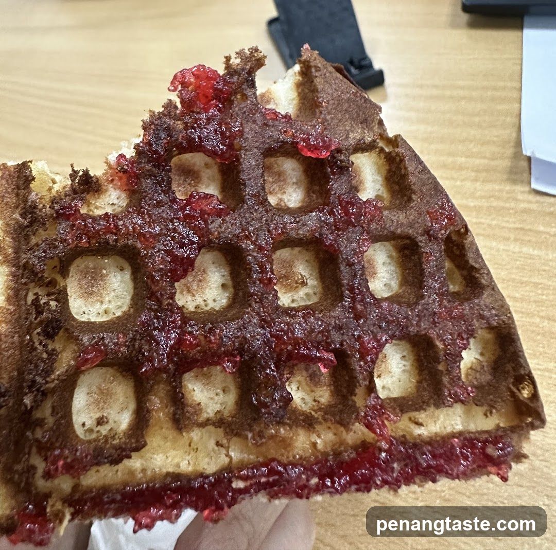 Waffle with Berry Topping