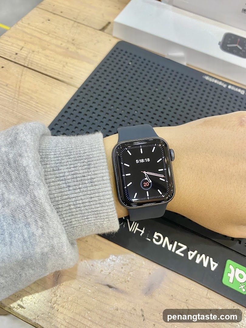 Apple Watch on wrist