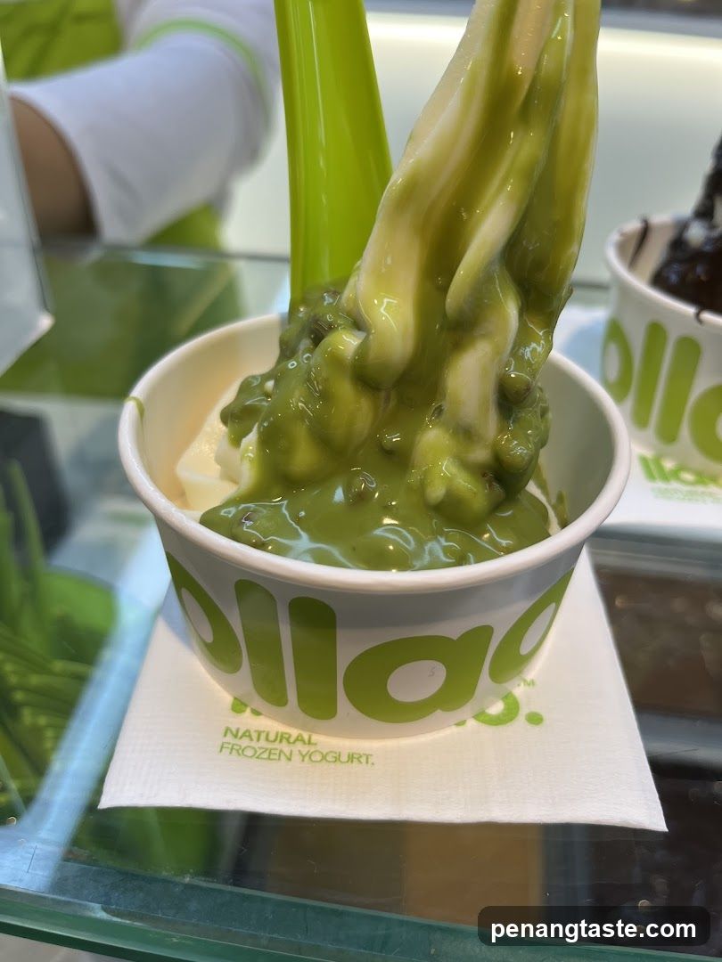 Frozen Yogurt Product Display