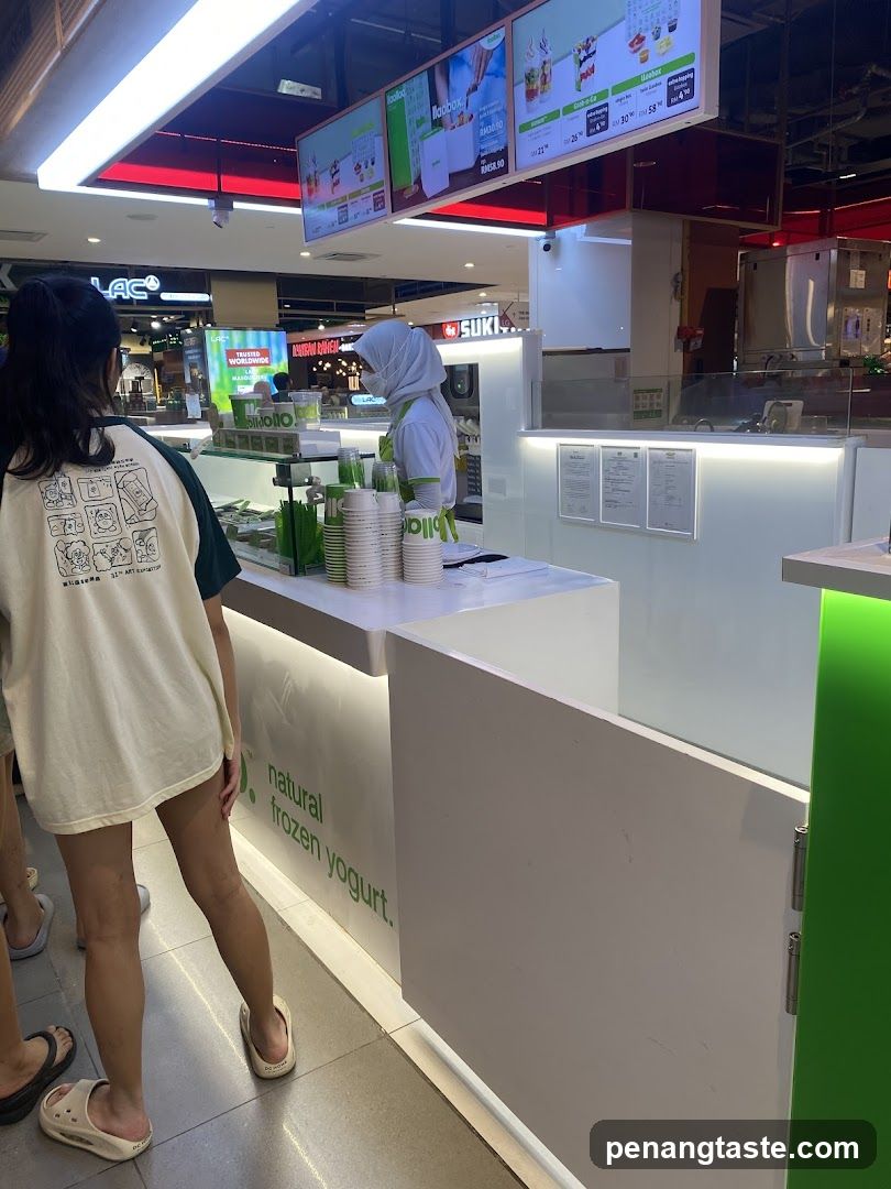 Frozen Yogurt Counter Interior