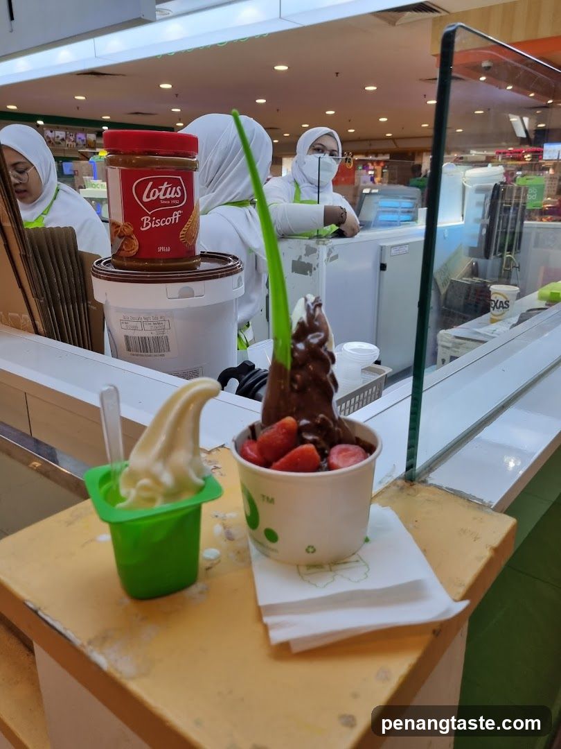 Ice cream stall interior