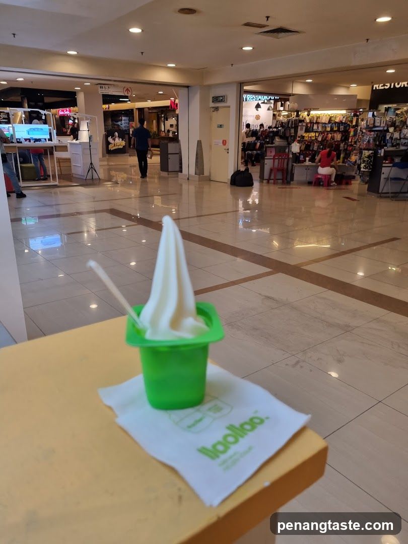 Ice cream in shopping mall