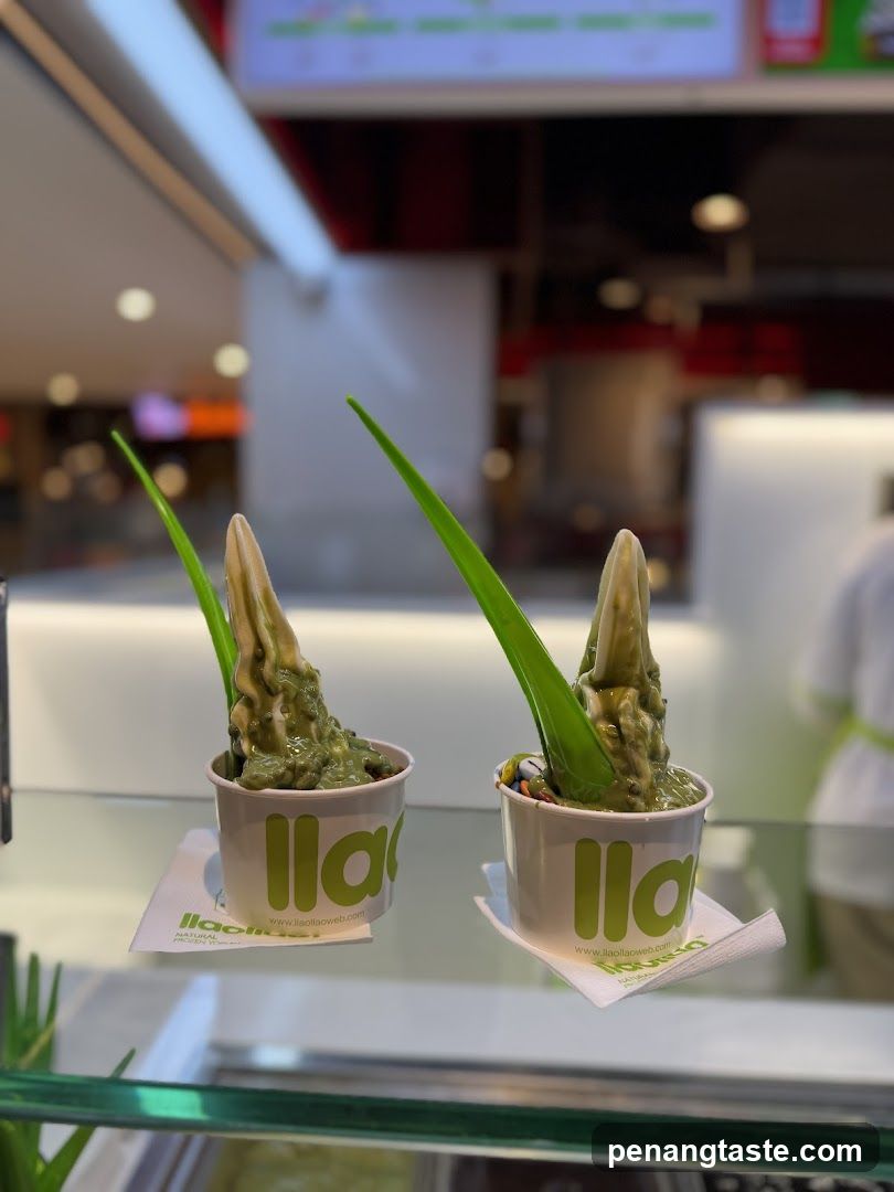 Ice cream display at a store