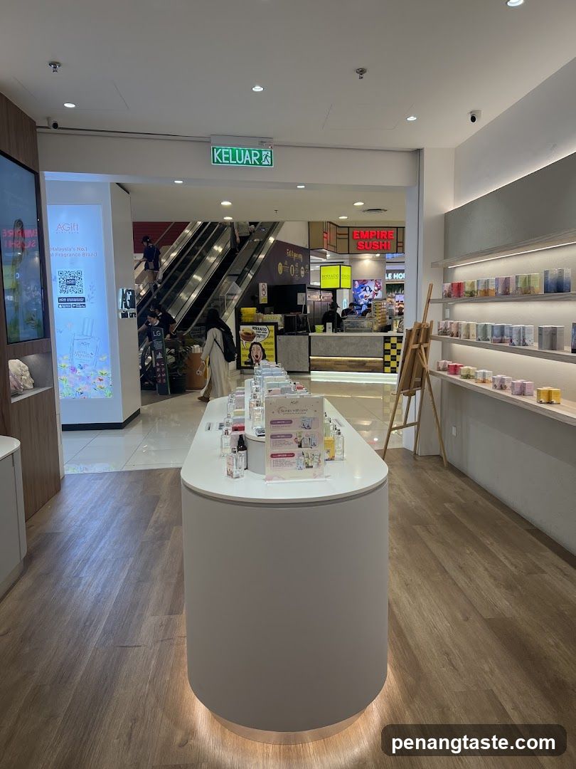 Interior of retail store