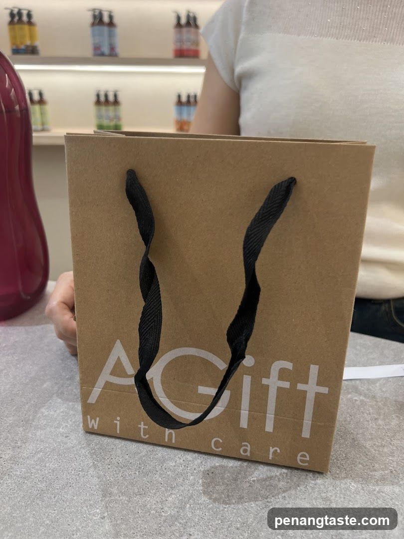 AGift with care shopping bag
