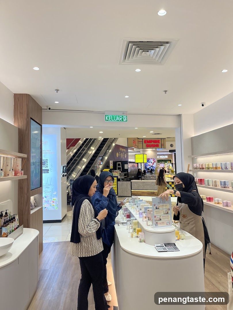 Interior of a retail store