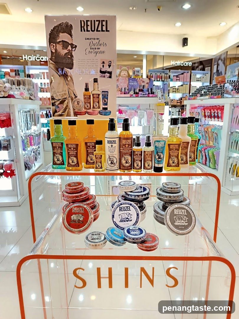 Reuzel Product Display in Retail Store