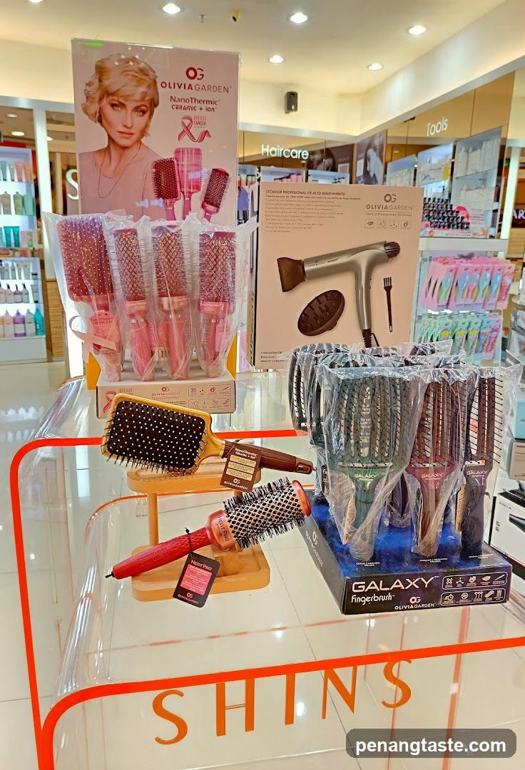 Haircare Display in Retail Store
