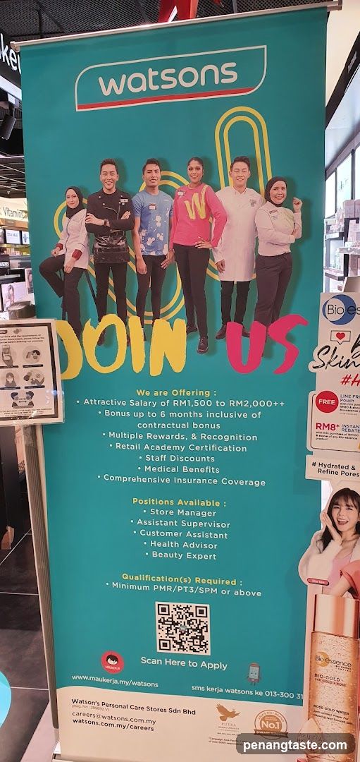 Watsons Job Advertisement Banner