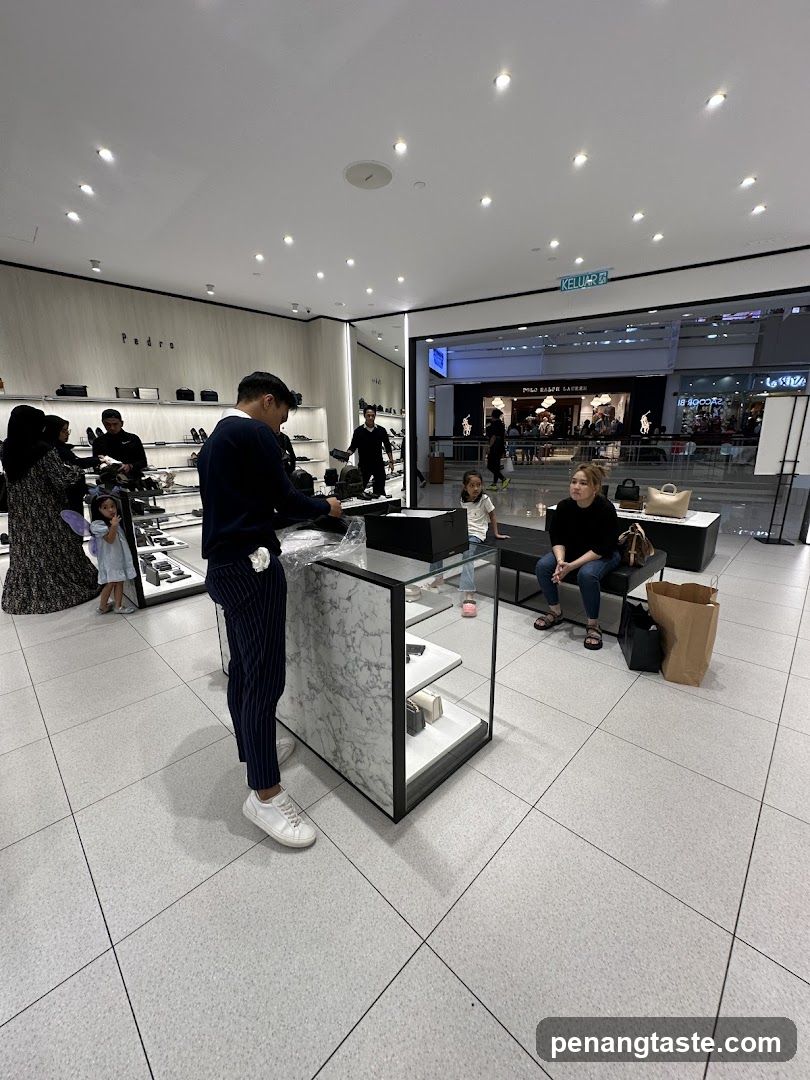 Interior of a retail store