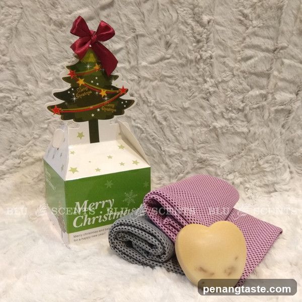 Christmas-themed product display