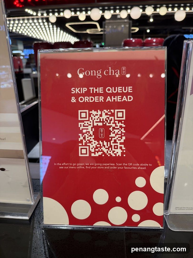Gong cha QR Code Signage