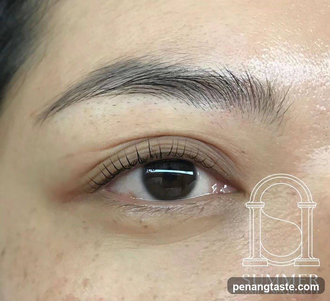Eye makeup close-up