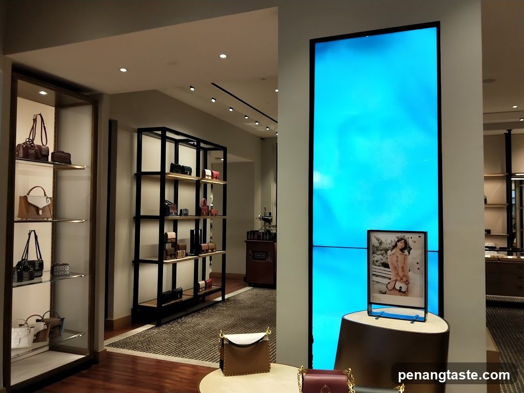 Interior of luxury retail store