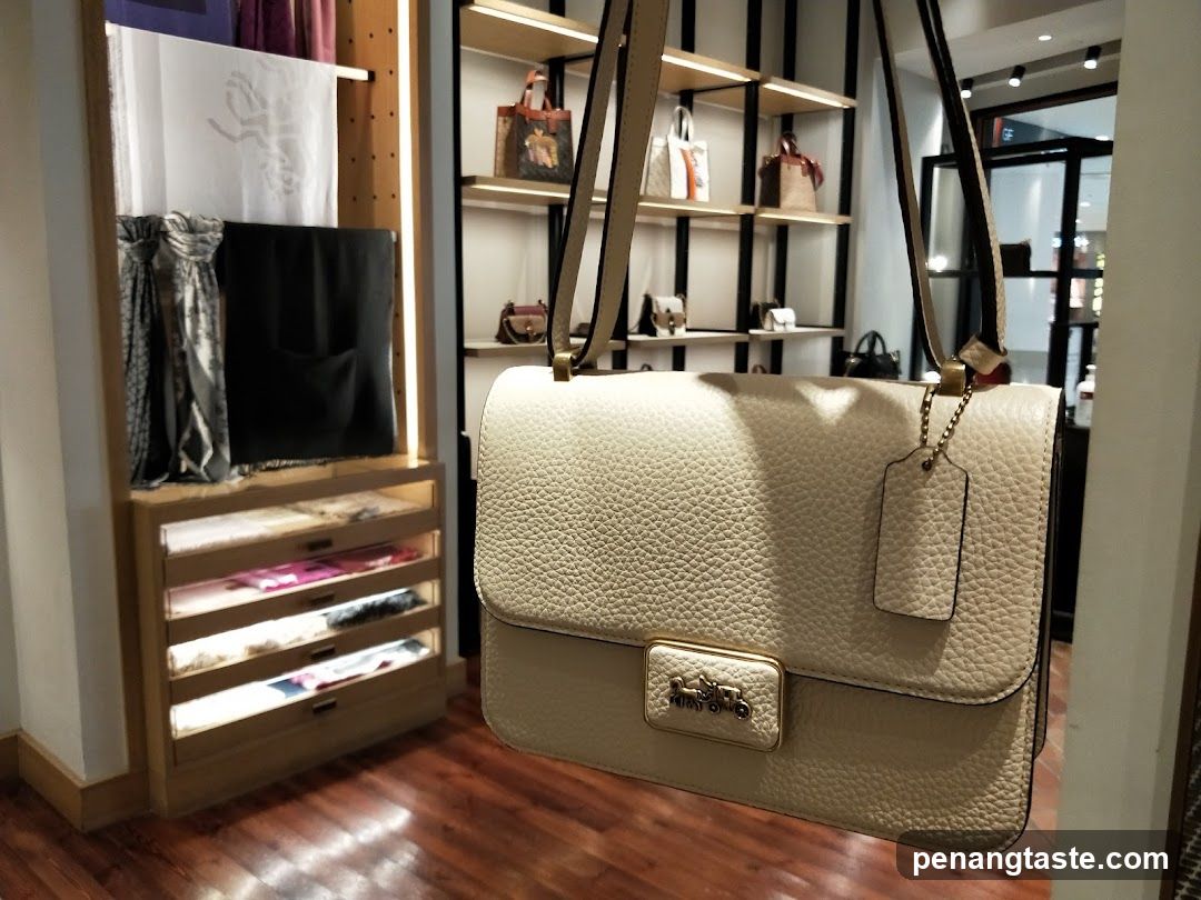 Interior of luxury goods store