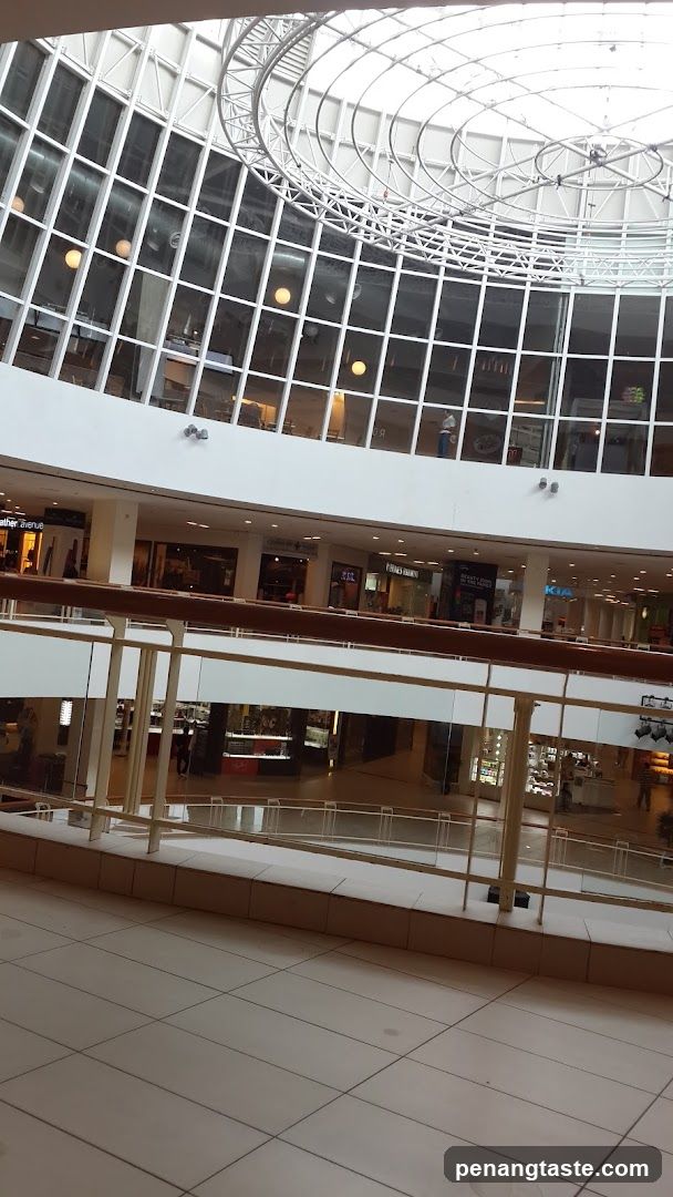 Interior of multi-level shopping mall