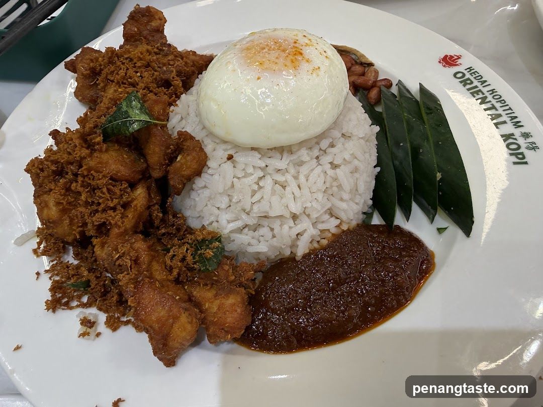 Food Plate at Oriental Kopi
