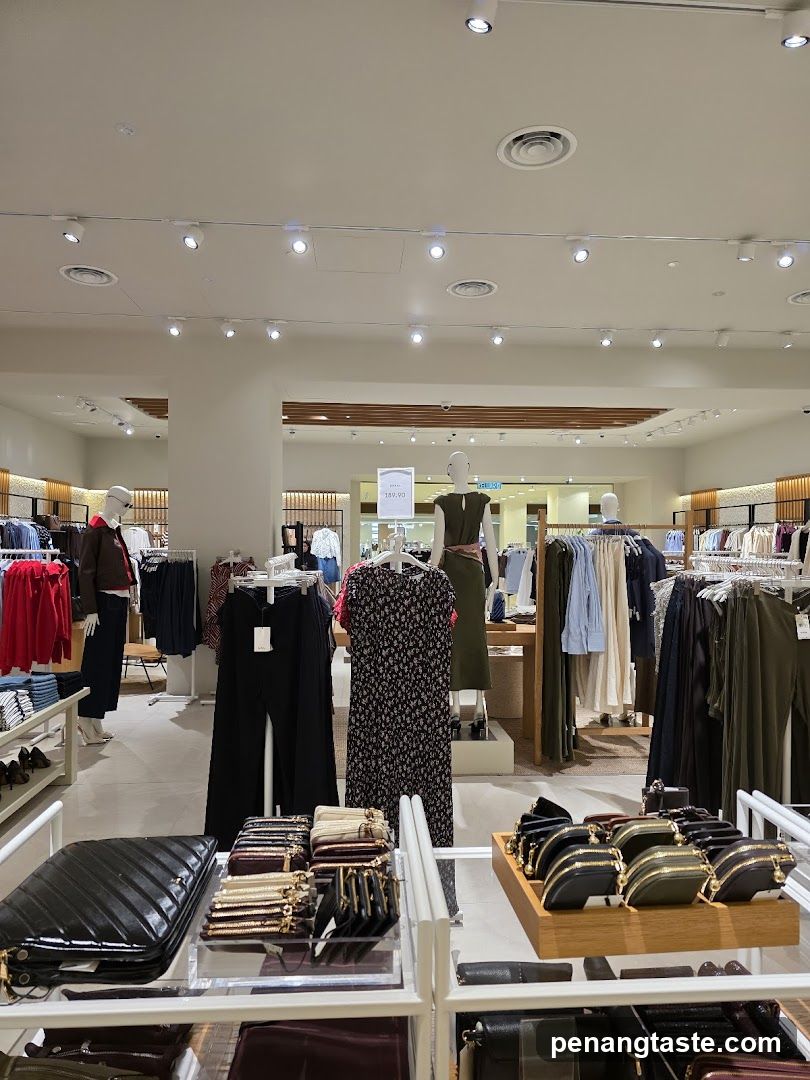 Interior of clothing store